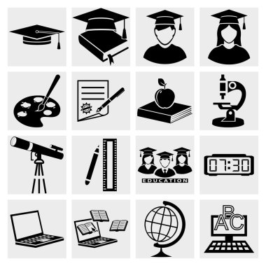 Yükseköğretim Icons set