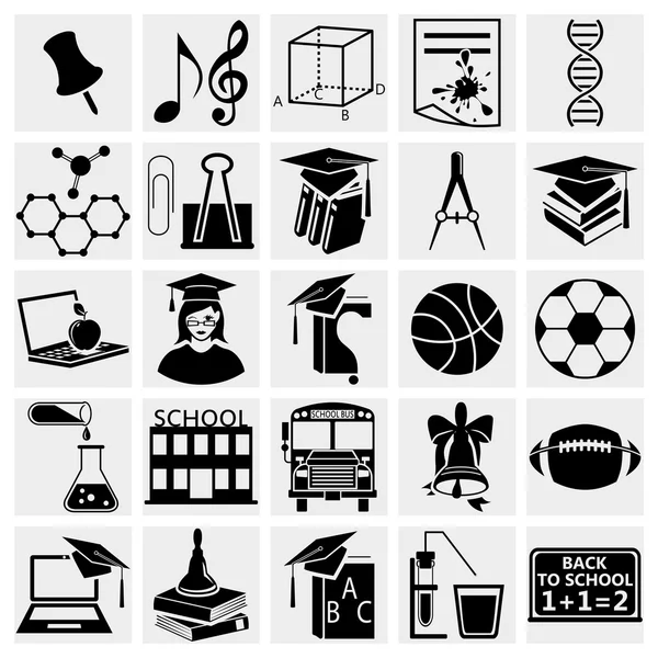 Conjunto de iconos de educación — Archivo Imágenes Vectoriales