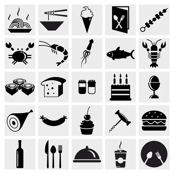 Food icons set — Stock Vector