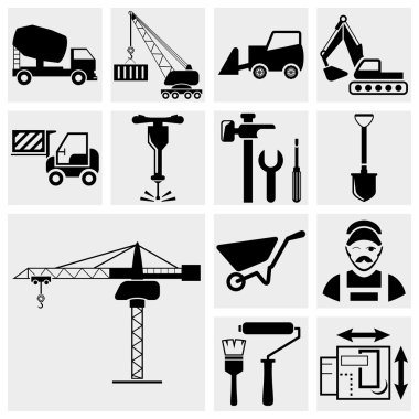 İnşaat Icon set