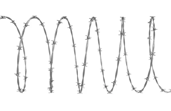 Drut kolczasty — Zdjęcie stockowe