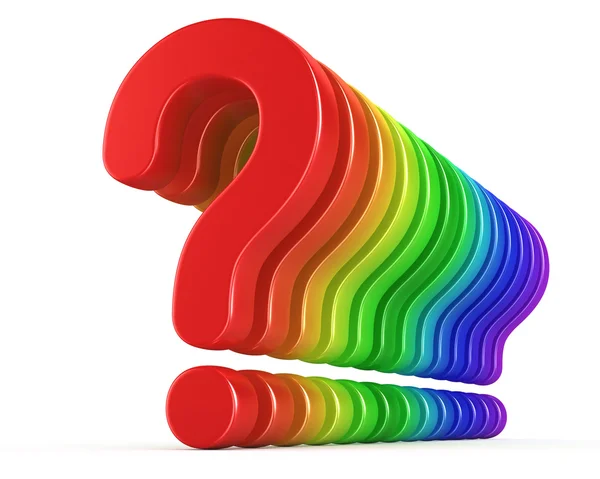 Colorful question marks — Stock Photo, Image