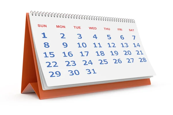 Desktop calendar — Stock Photo, Image