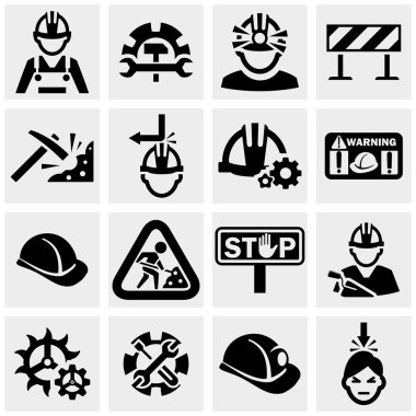 işçiler Icons set vektör