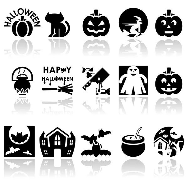 Halloween vektorové ikony nastaveny. — Stockový vektor