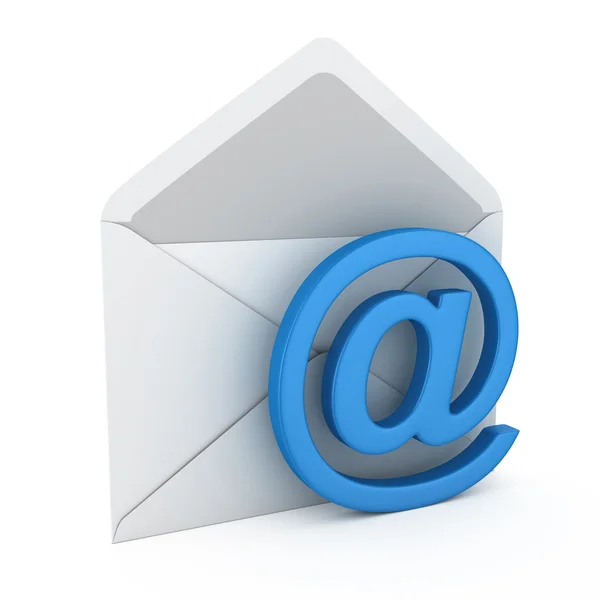 Mail con simbolo email — Foto Stock