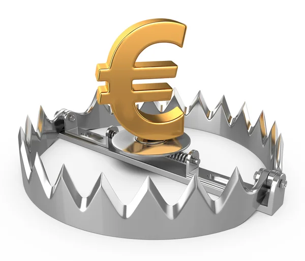 Concetto di crisi euro — Foto Stock