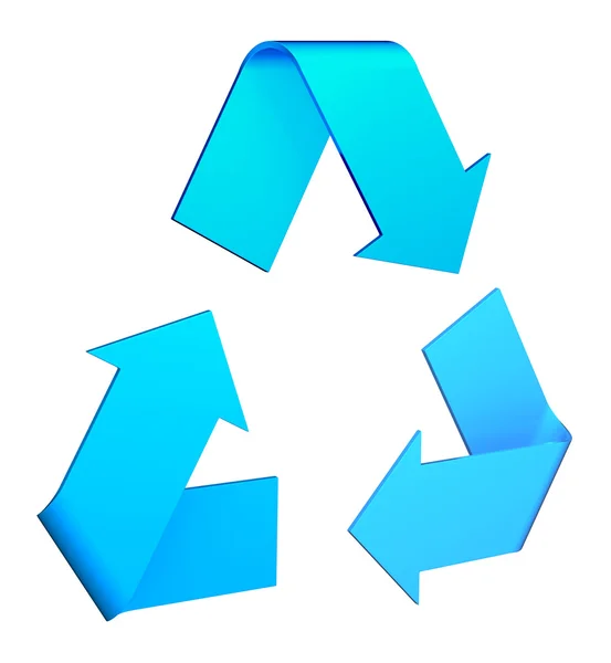 Символ вторичной переработки — стоковое фото