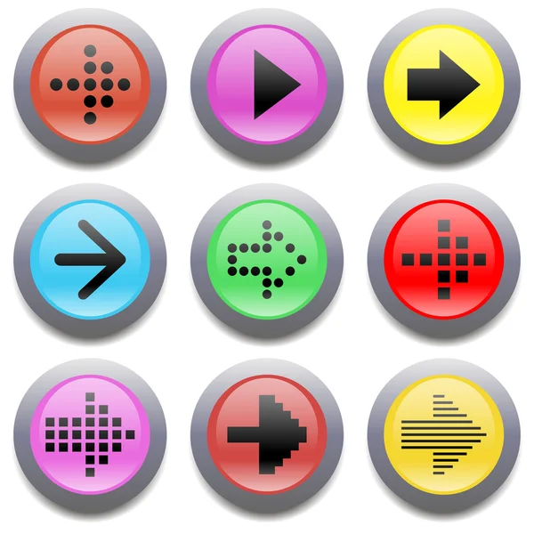 Web buttons Arrow icon — Stock Vector