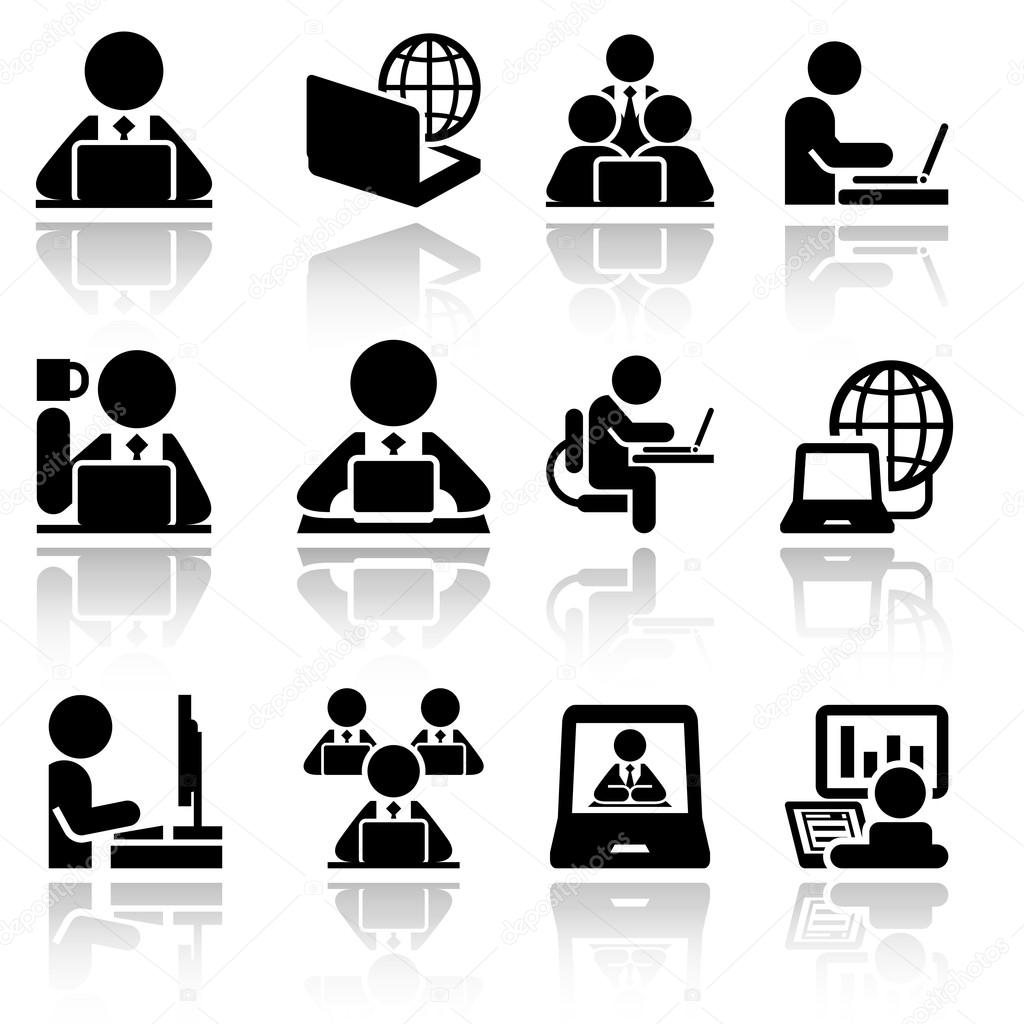 Grupo Do ícone Do Negócio Desenvolvimento Do Software E Da Web, Mercado,  E-co Ilustração do Vetor - Ilustração de programa, laptop: 42301026