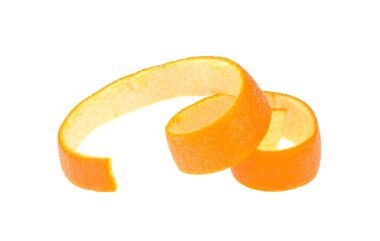 turuncu deri sarmalı beyaz arkaplanda izole edildi