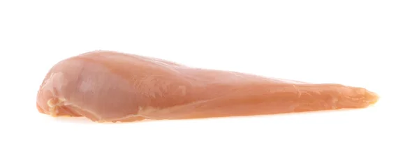 Kycklingfilé Isolerad Vit Bakgrund — Stockfoto