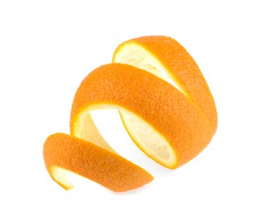 turuncu deri sarmalı beyaz arkaplanda izole edildi