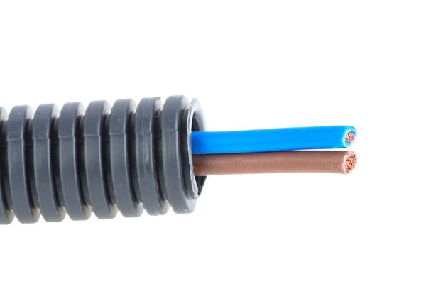 Electrical Cable Insulation Isolated White Background — 스톡 사진