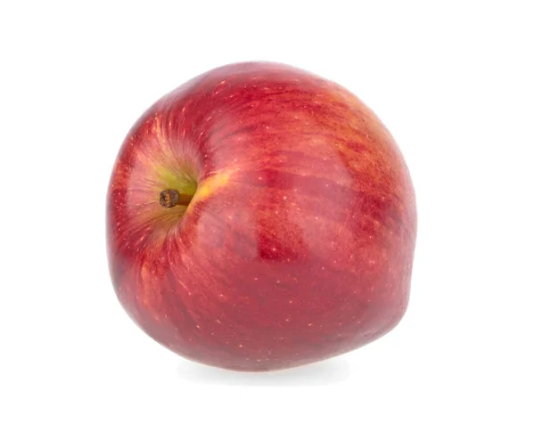 Roter Reifer Apfel Isoliert Auf Weißem Hintergrund — Stockfoto