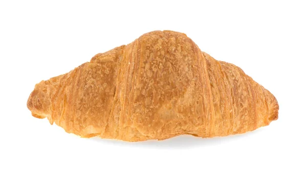 Croissant Frais Isolé Sur Fond Blanc — Photo