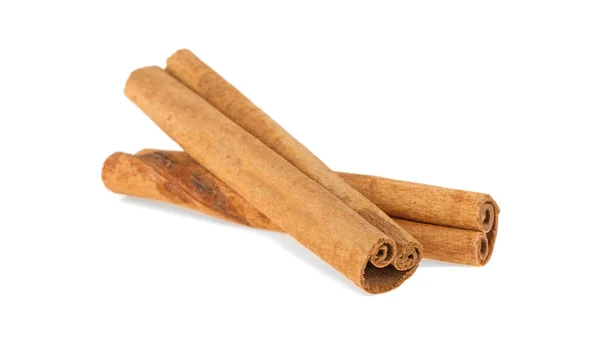 Two Cinnamon Sticks Isolated White Background — Stock Photo, Image