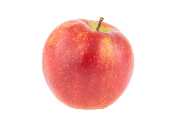 Pomme Mûre Rouge Isolée Sur Fond Blanc — Photo
