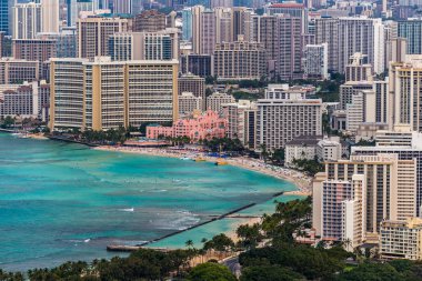 Waikiki ve oahu, hawaii Plajı