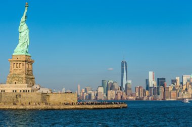 özgürlük ve new york city heykeli