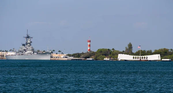 Pearl Harbor Usa April 2013 Θωρηκτό Μιζούρι Και Ηπα Αριζόνα — Φωτογραφία Αρχείου