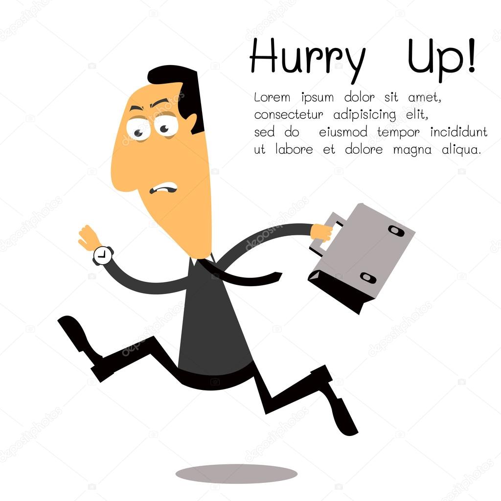 Hurry up! Stock Vector Image by ©jesadaphorn #29555079 Hurry up! Stock Vector Image by ©jesadaphorn #29555079