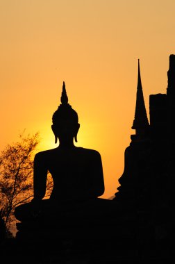 Tayland kontrast Buda heykeli