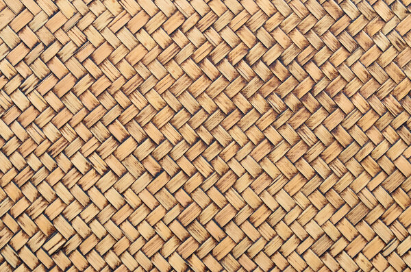 Texture of weaving of rattan.