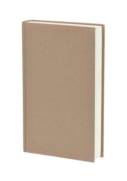 Braunes Buch isoliert auf Weiß. — Stockfoto