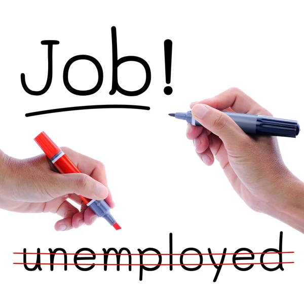 Need job not unemployed — Stock Photo, Image