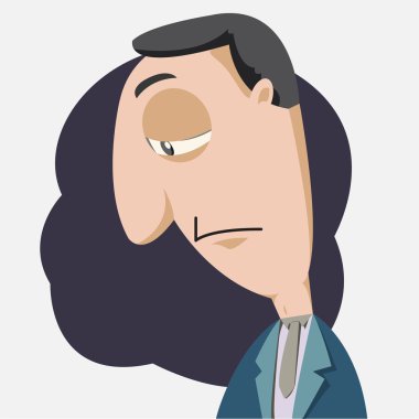 Hüzünlü iş adamı portresi