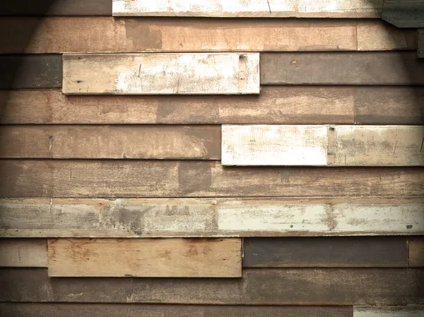 Урожай дерев'яна стінова панель з прожектором — стокове фото