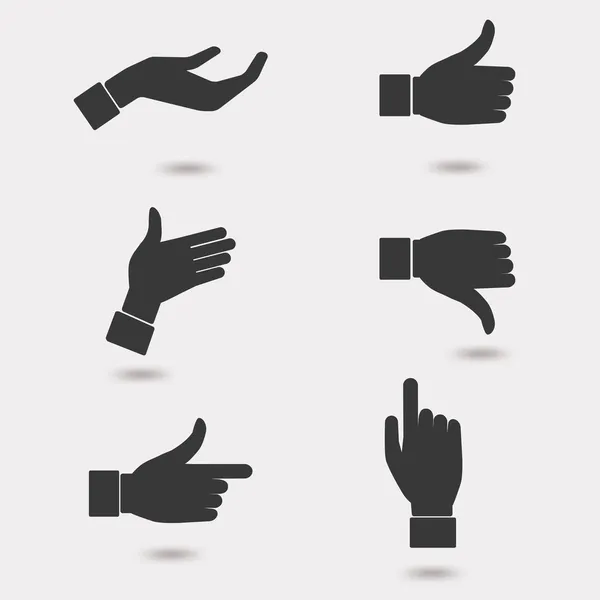 Set di icone a mano business — Vettoriale Stock