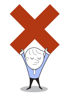 Hayır demeye ya da yanlış cevap.