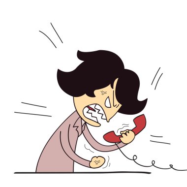 öfke içinde çığlık