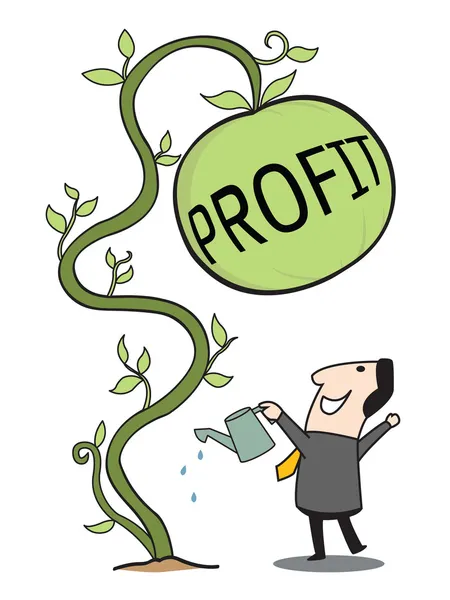 Gain profit — Stock Vector