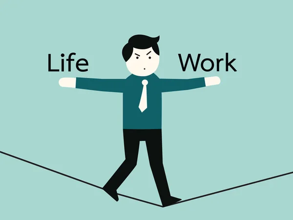 Życie i praca — Wektor stockowy