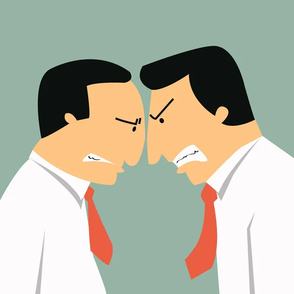 Business confrontation — Stock Vector