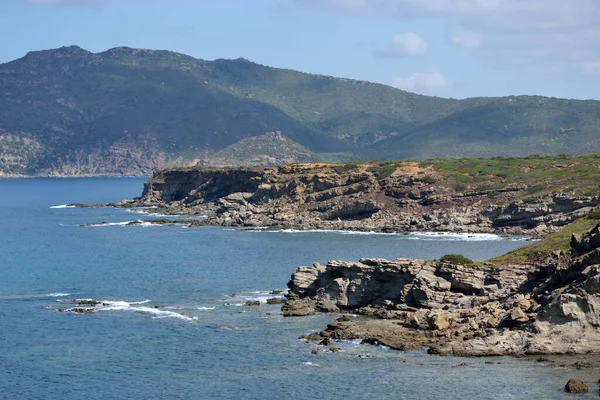 Widok Wybrzeże Porto Ferro Cala Del Turco — Zdjęcie stockowe