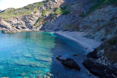 Cala Frana Sahili manzarası