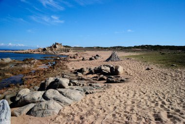 Punta Li Francesi plajı manzarası