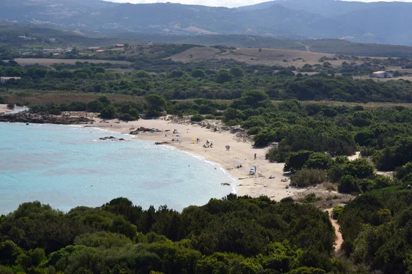 Uitzicht Het Strand Van Vignola Vanaf Toren — Stockfoto