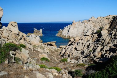 Capo Testa 'daki Cala Francesa Manzarası