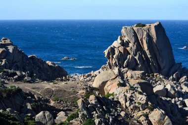 Capo Testa sahili manzarası