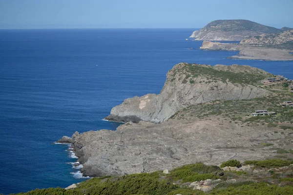 Pohled Pobřeží Capo Falcone — Stock fotografie