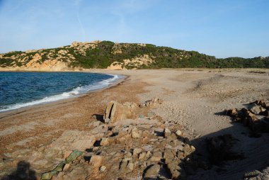 Monti Russu plajı manzarası