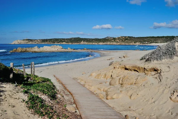 Blick Auf Den Strand Von Rena Maiori — Stockfoto