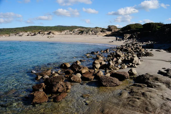 Blick Auf Den Strand Von Rena Maiori — Stockfoto