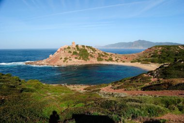 Cala Porticciolo plajı manzarası