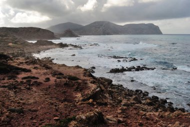 Cala del Vino sahili manzarası